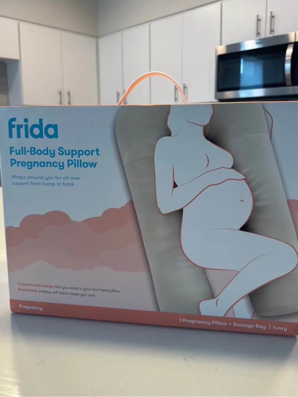 Full-Body Support Pregnancy Pillow - Ivory